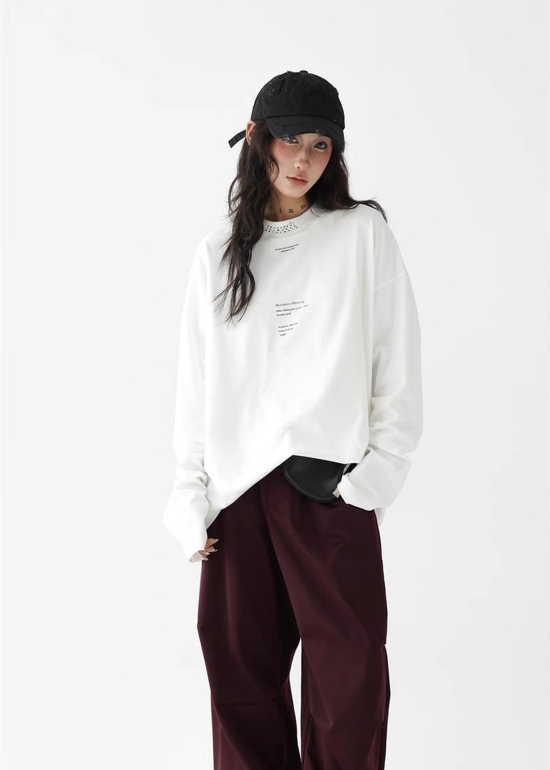 Mid-neck pullover shirt / AS1276