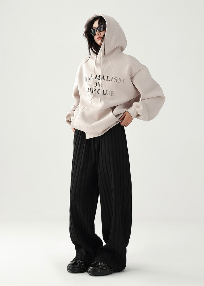 Loose straight wide pants / AS1201 