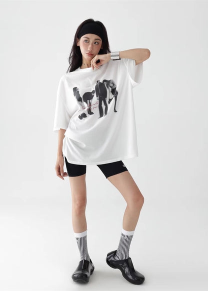 Portrait Round Neck T-Shirt / AS1271