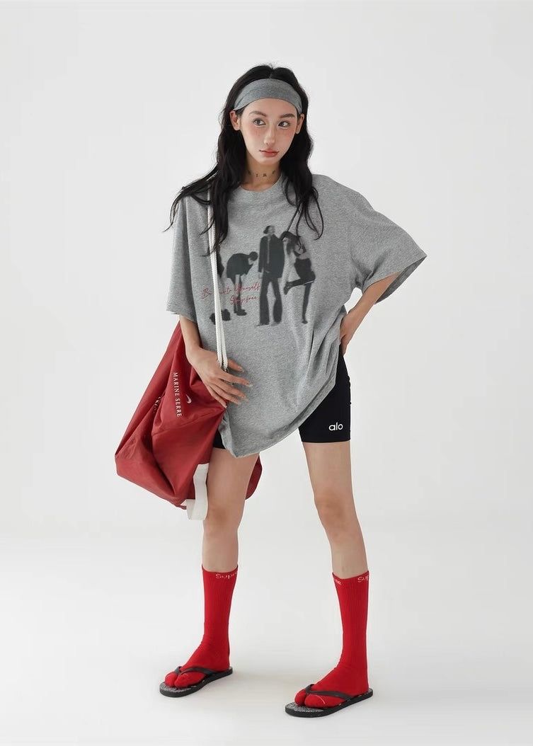 Portrait Round Neck T-Shirt / AS1271