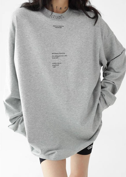 Mid-neck pullover shirt / AS1276