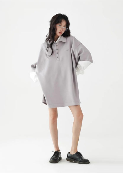 Casual loose half sleeve polo shirt / AS1268