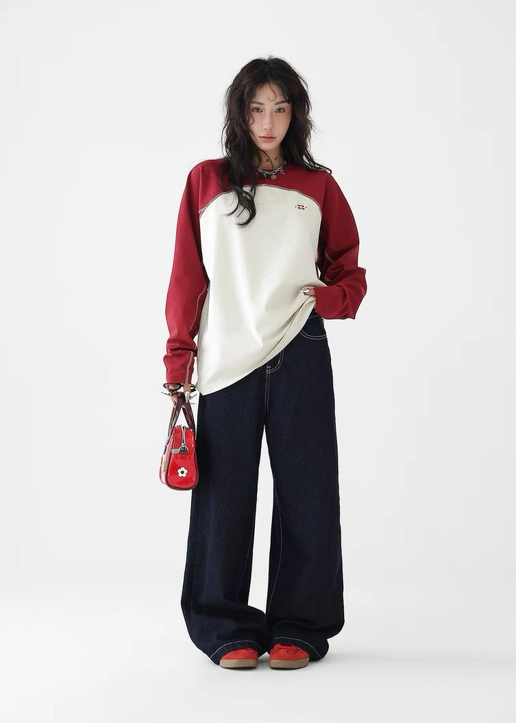 American retro wide leg pants / AS1248