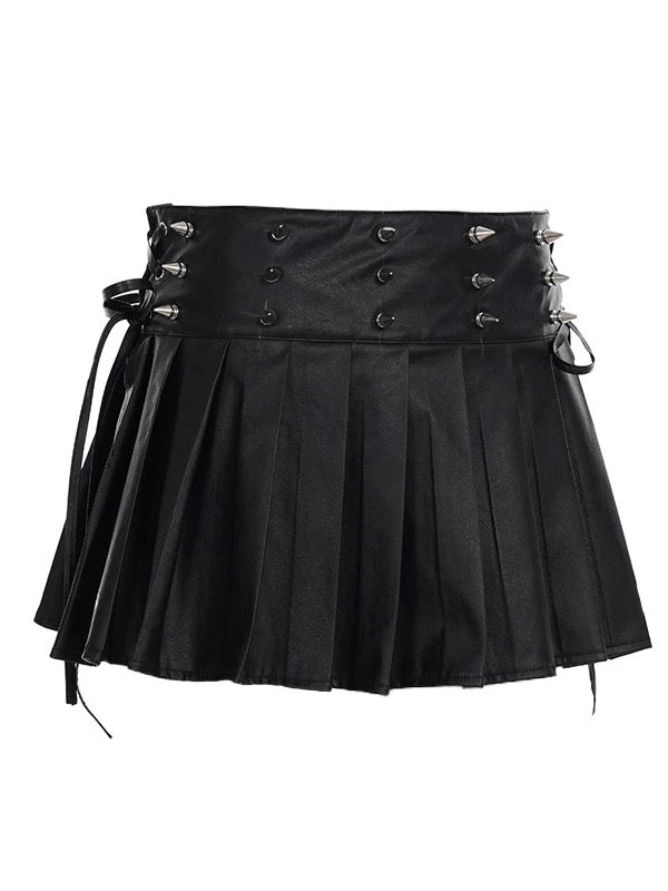 スタッズ付きプリーツスカート / VO1260