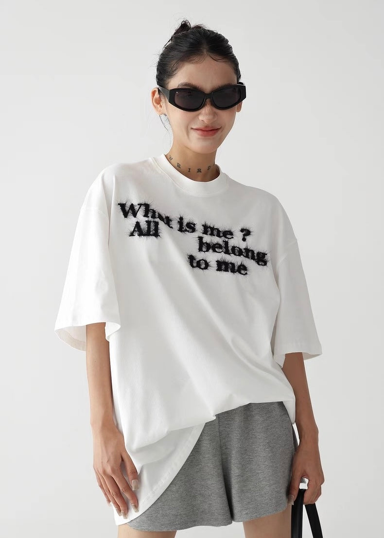 Loose casual round neck short sleeve T-shirt / AS1260