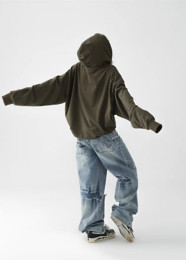 Blue Letter Denim Pants / AS1270