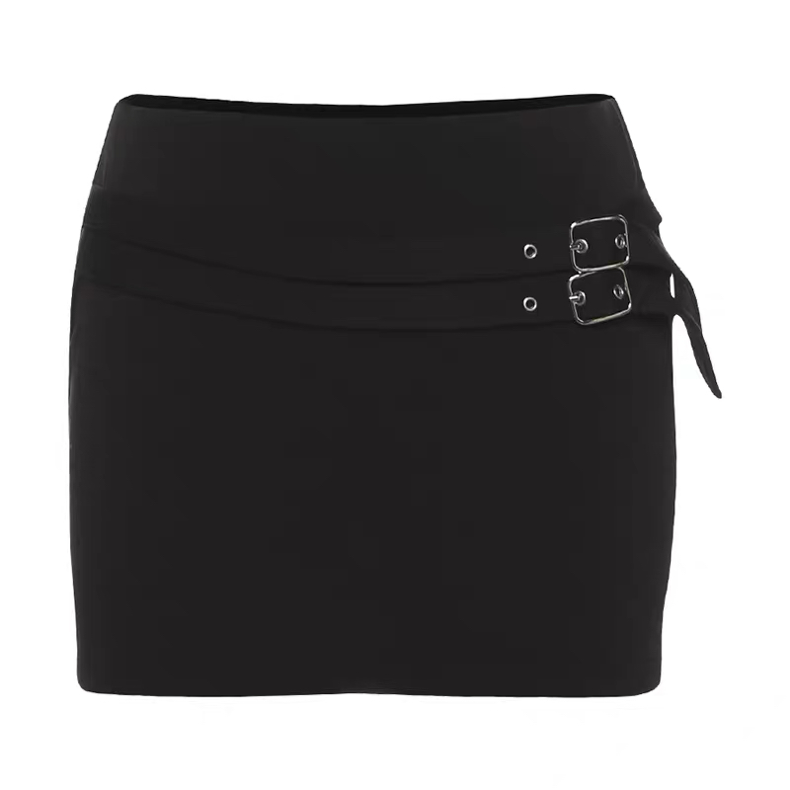ダブルバックルミニスカート / vo1278
