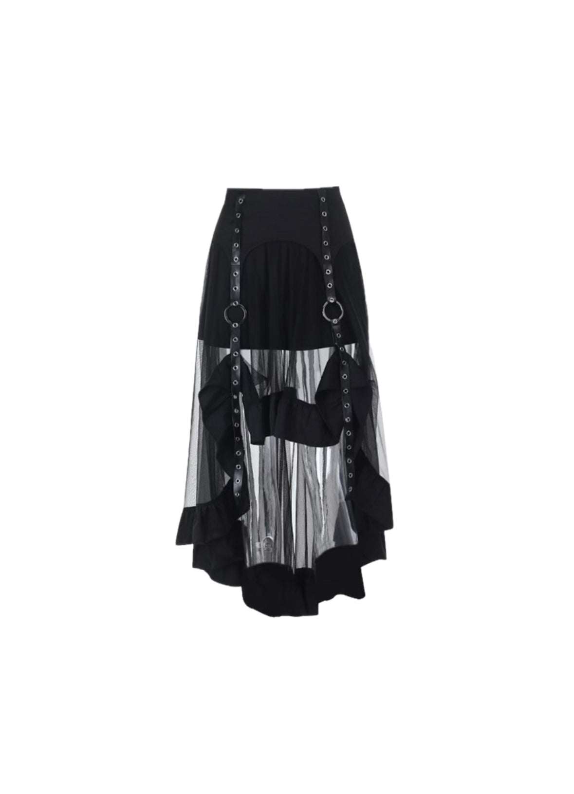 サスペンダーロングレーススカート / vo1277