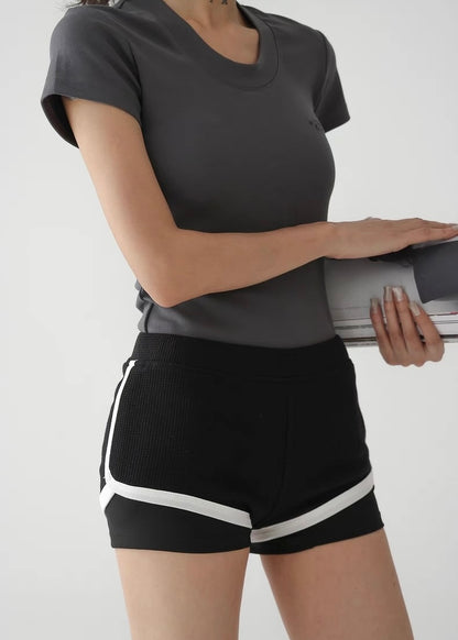 Two-piece casual fit short hot pants / AS1284