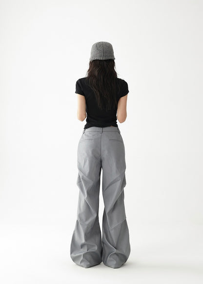 loose wide leg pants / AS1233
