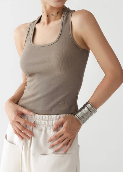 Slim fit sleeveless top / AS1290