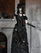 Goth One Shoulder Puff Sleeve Top / NC01