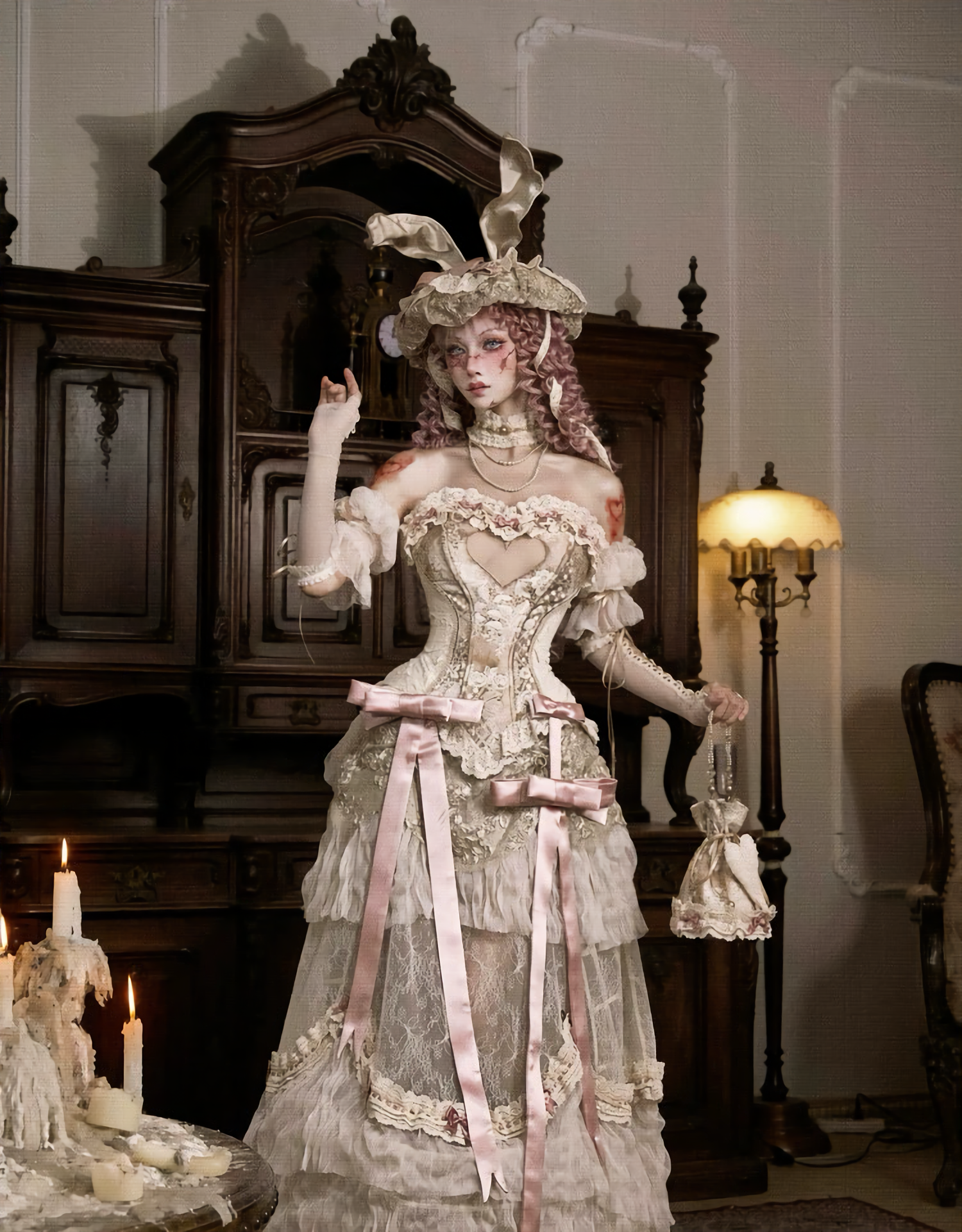 Love Fishbone Rococo Top Set / DR08