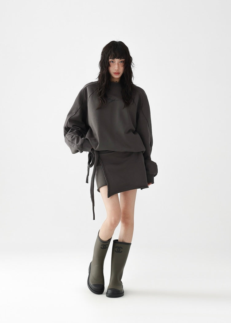 Two-piece lace-up dress / AS1237