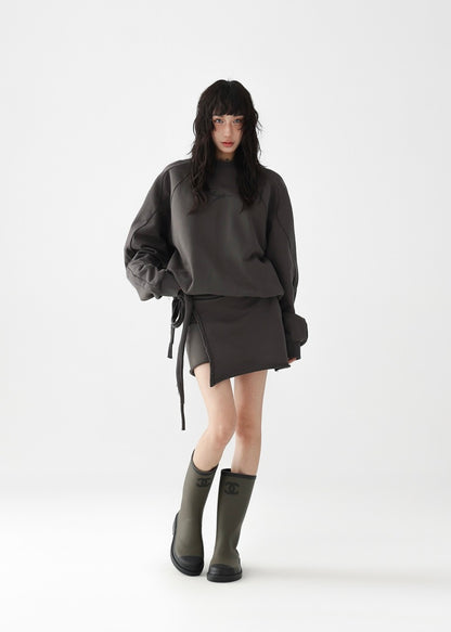 Two-piece lace-up dress / AS1237