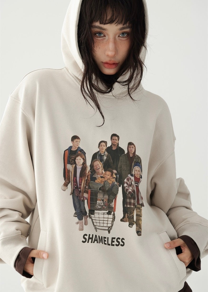 American retro pullover hoodie / AS1209 