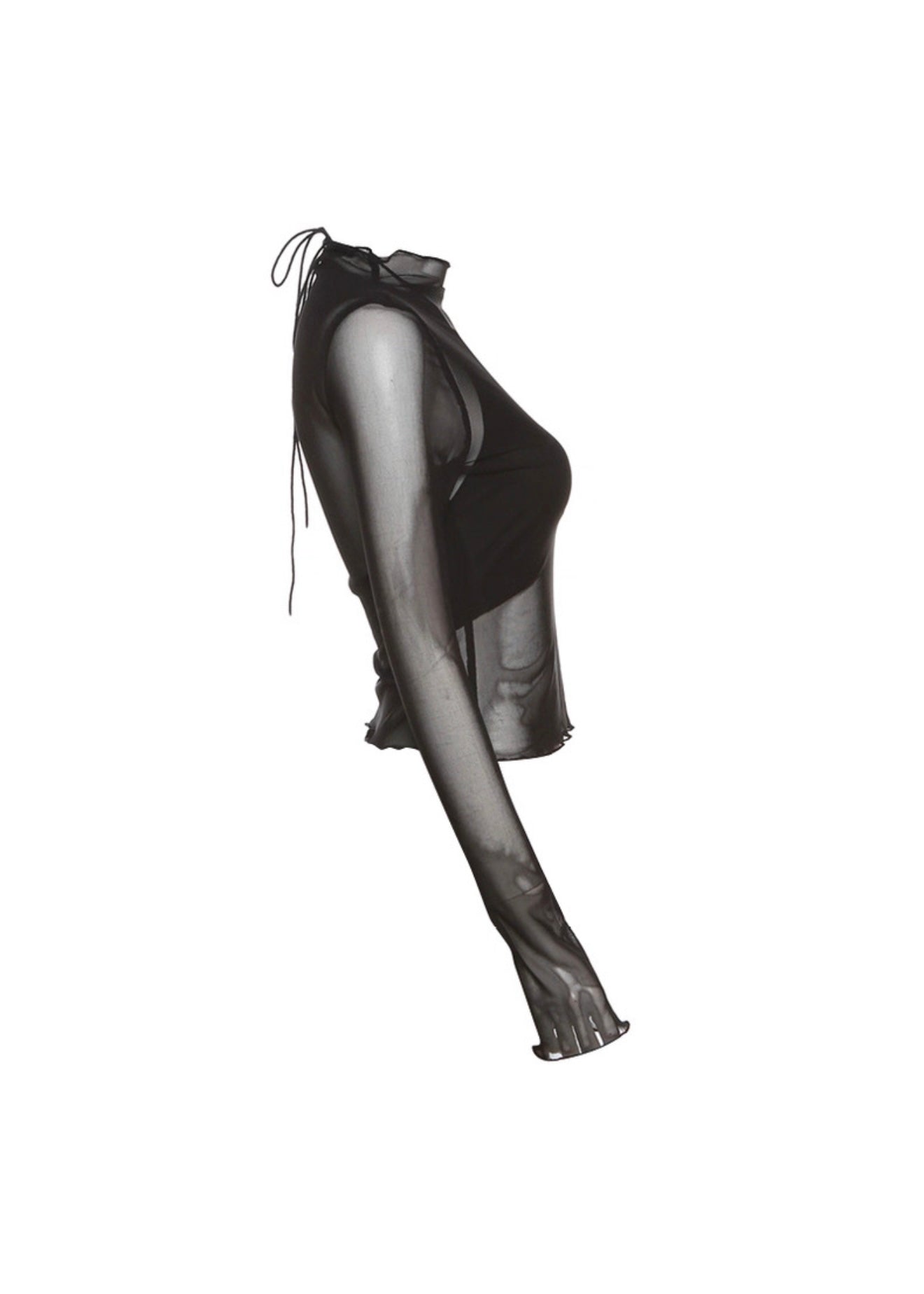 メッシュシースルー長袖シャツ / VO1192