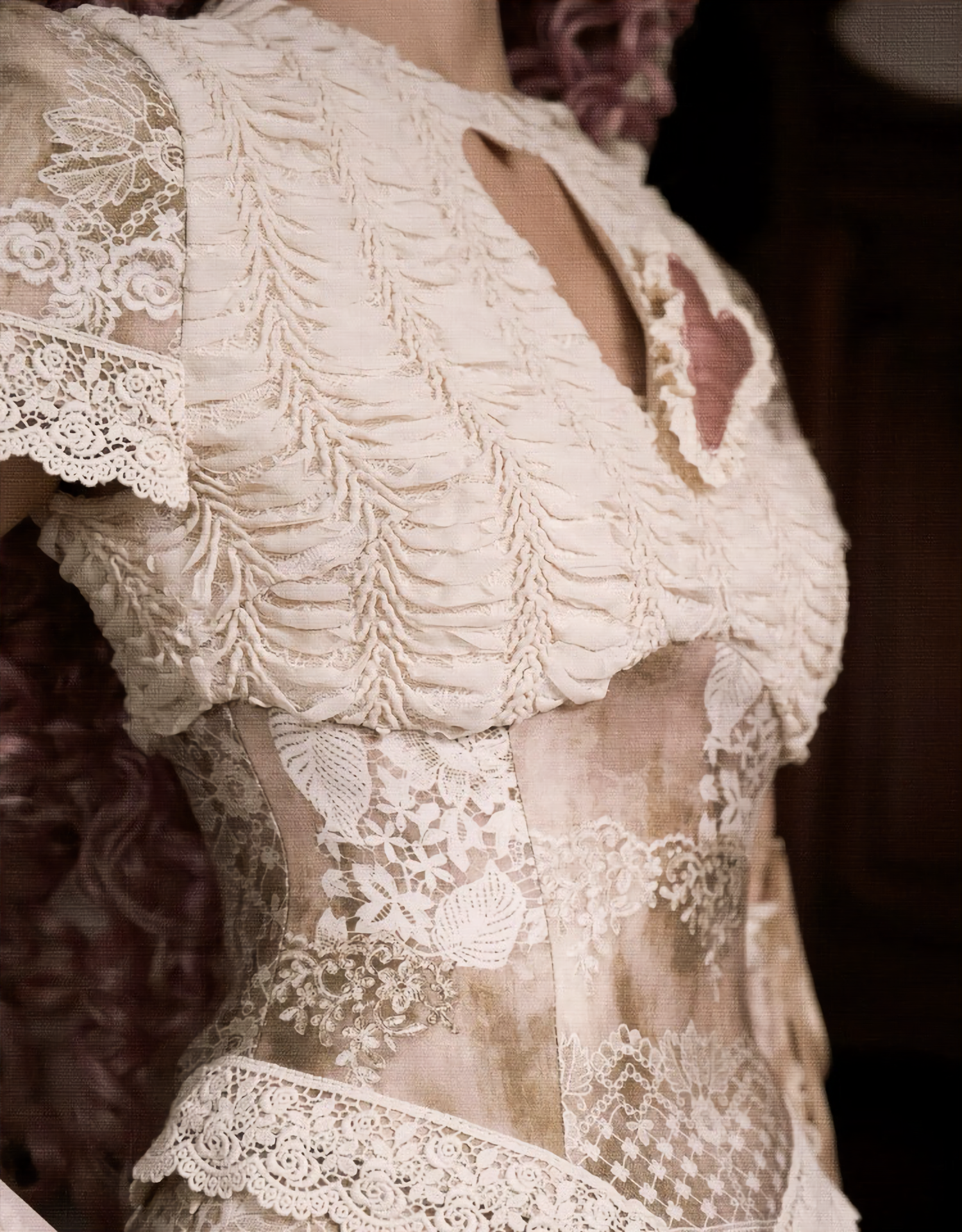 Elegant Love Retro Short Lace Top / DR06