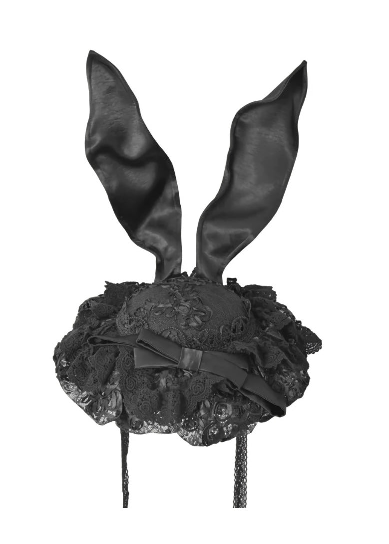 Nocturne Rabbit Veil Hat / NC06
