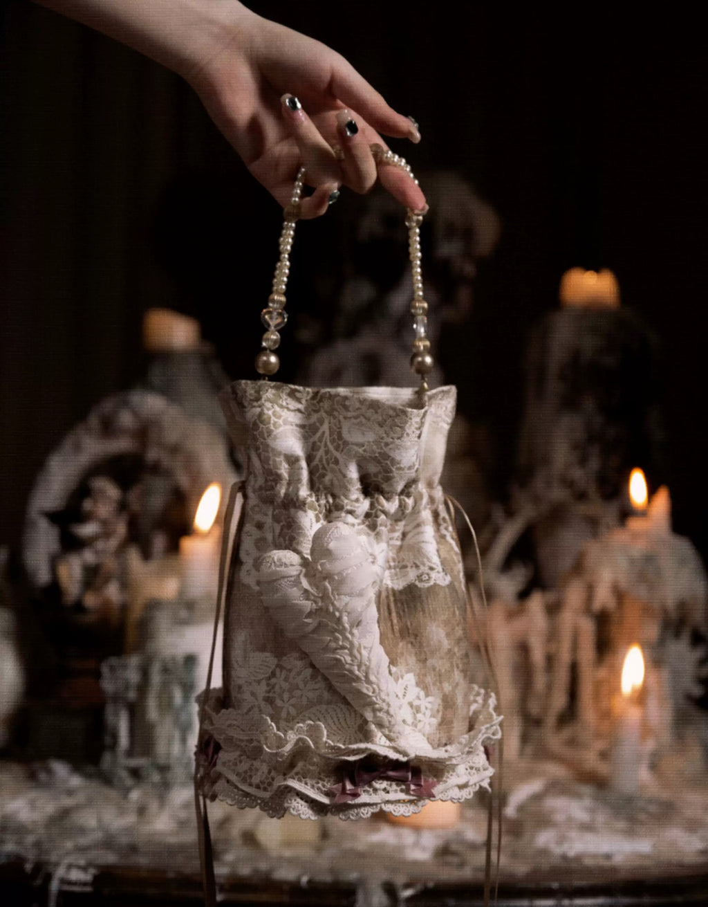 Love Retro Elegant Drawstring Bag / DR11