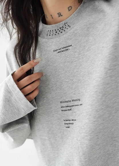 Mid-neck pullover shirt / AS1276