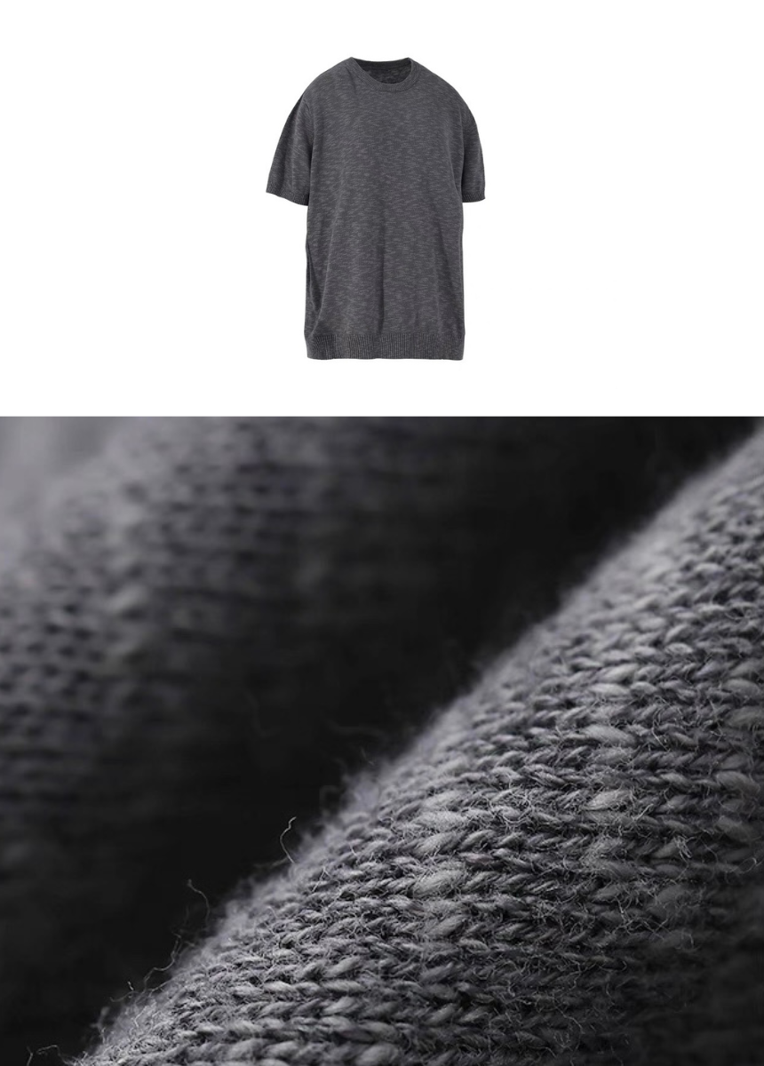 Simple knit comfort T-shirt / AS1249