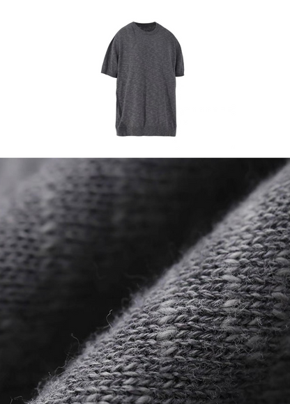 Simple knit comfort T-shirt / AS1249
