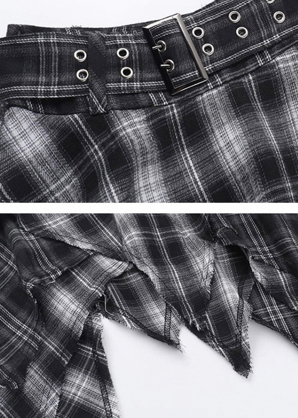 チェック柄イレギュラースカート / VO1230