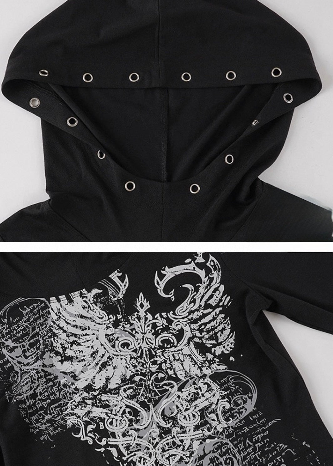 リベットプリントフーディー / vo1282