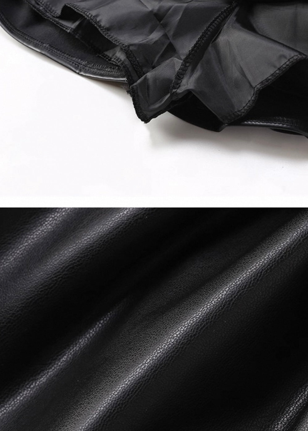 PUレザーティアードミニスカート / VO1243