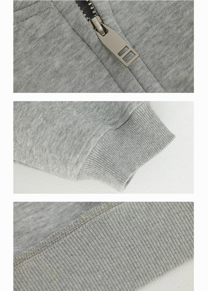 padded hooded zip sweatshirt / AS1145 