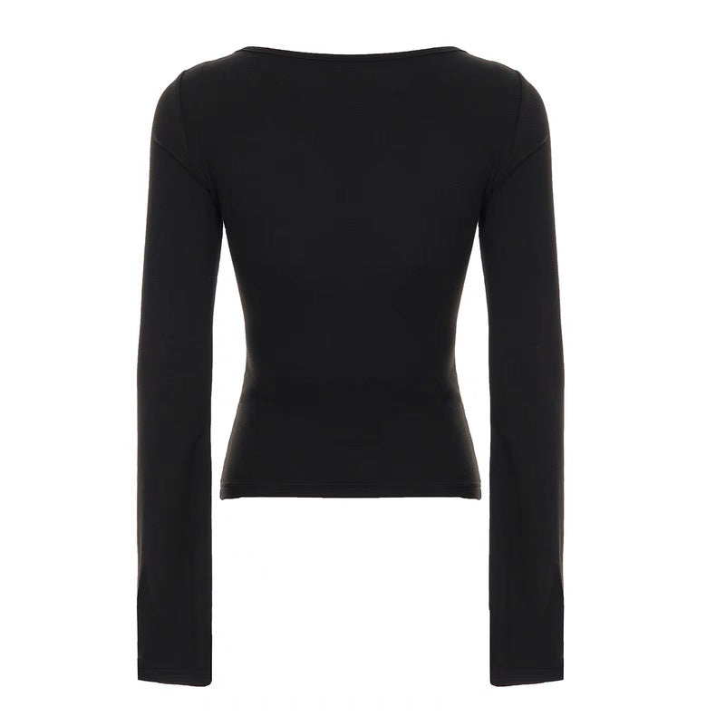 バックルデザイン長袖シャツ / VO1262