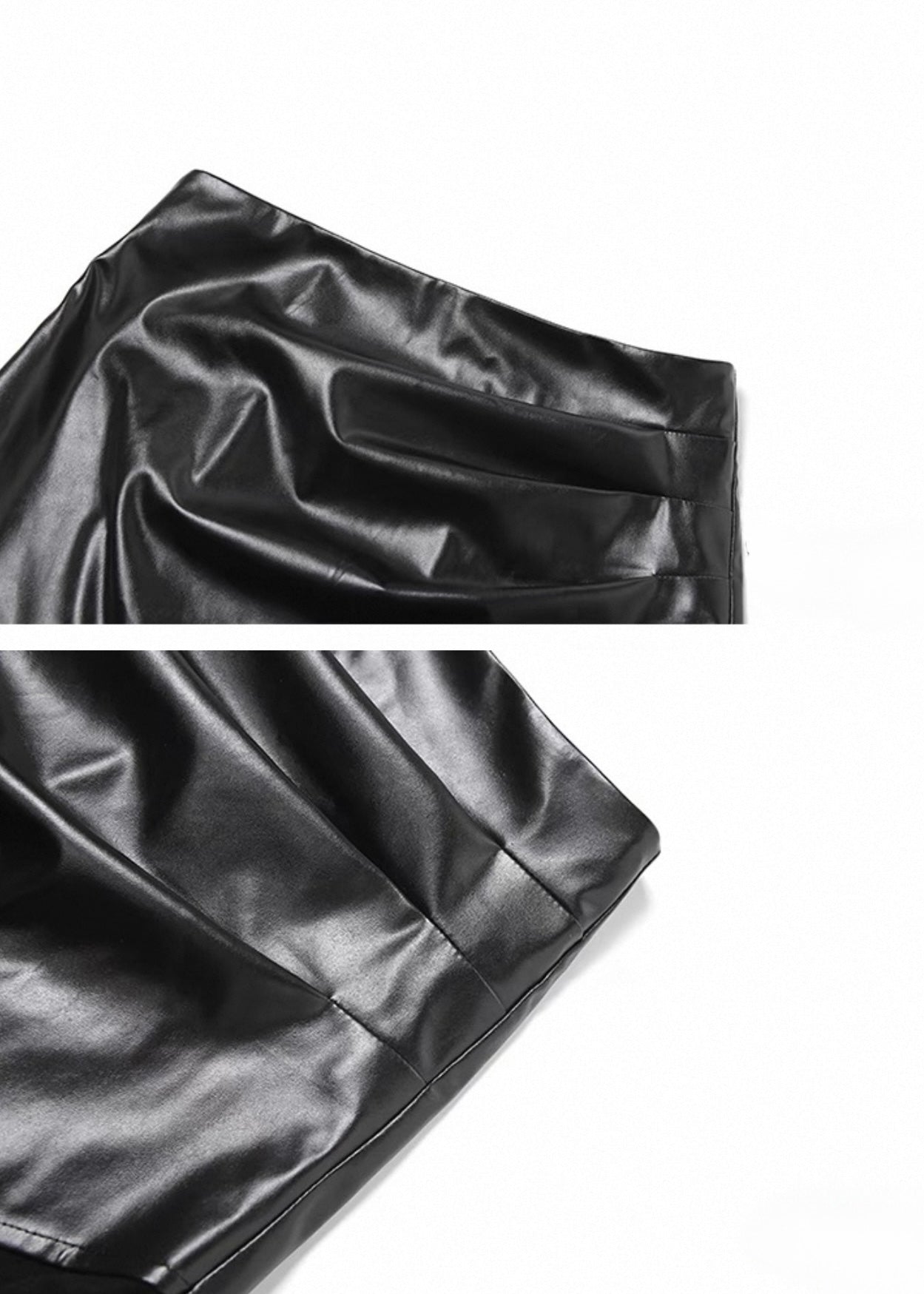 PUレザーイレギュラーロングスカート / VO1167