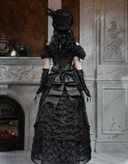 Goth One Shoulder Puff Sleeve Top / NC01