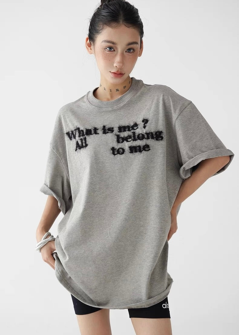 Loose casual round neck short sleeve T-shirt / AS1260