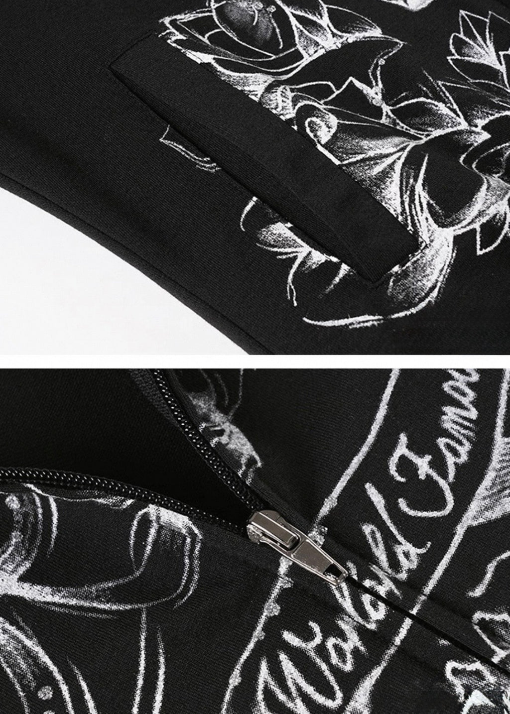 プリントジップスウェットジャケット / VO1301