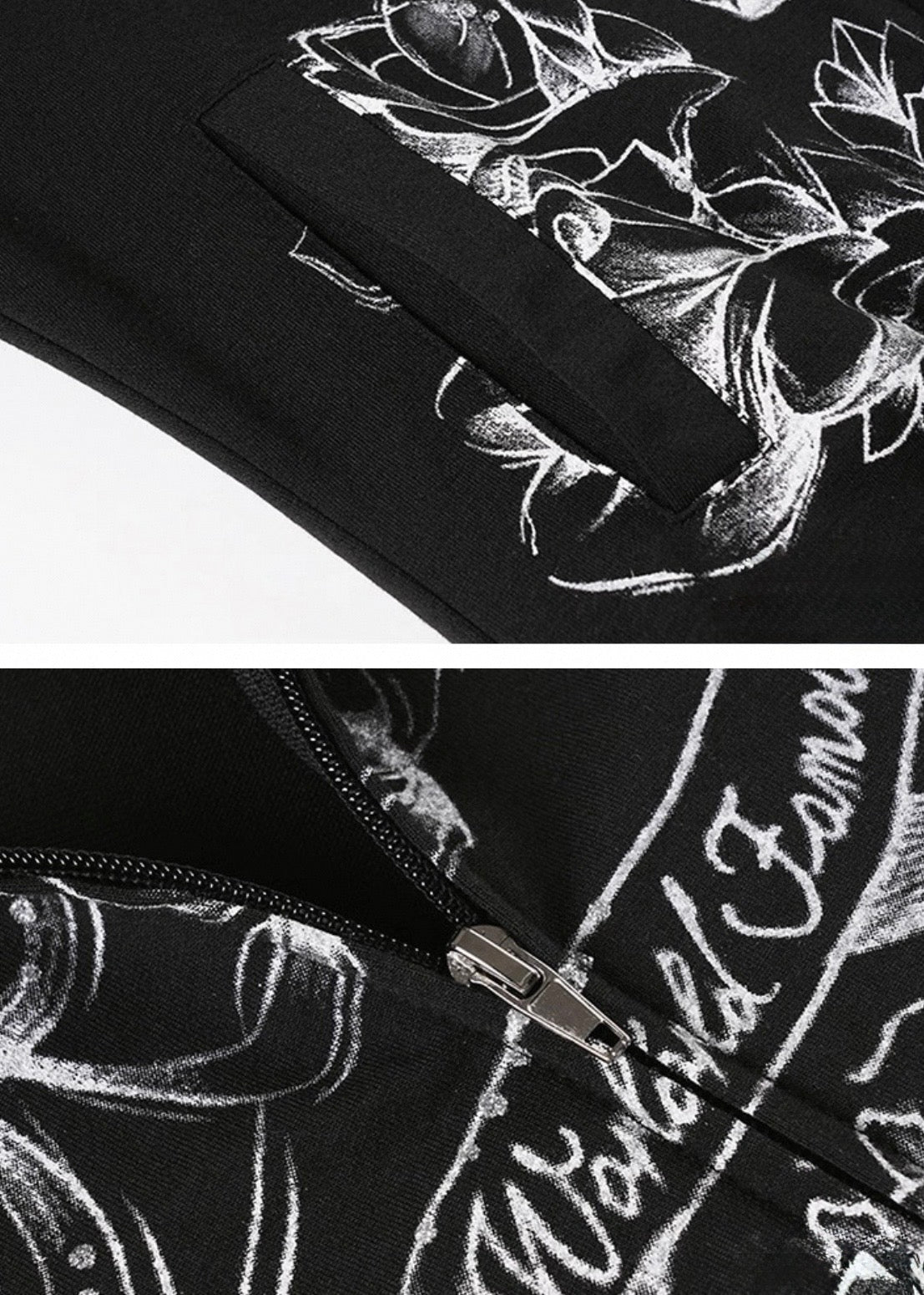 プリントジップスウェットジャケット / VO1301