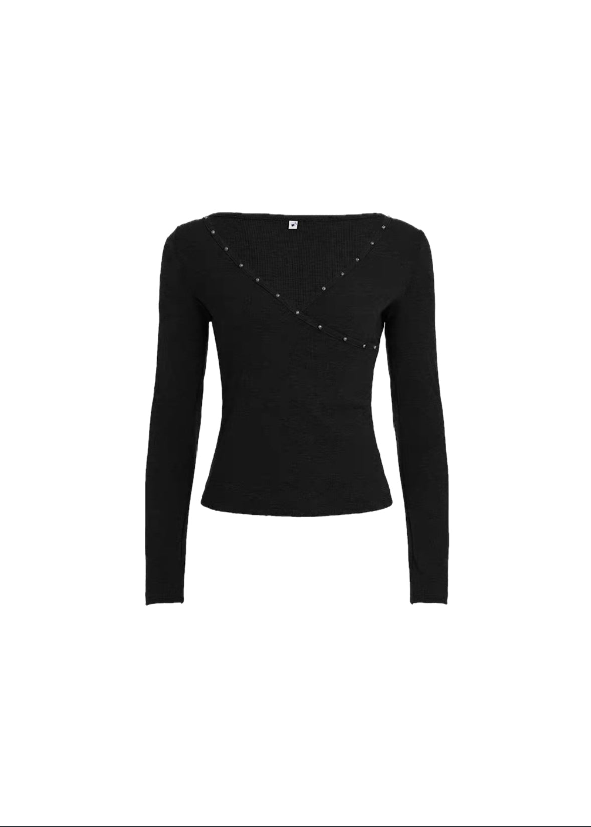 スタッズネックカットソー / vo1293