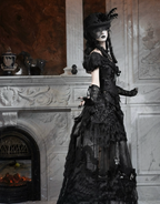 Goth One Shoulder Puff Sleeve Top / NC01