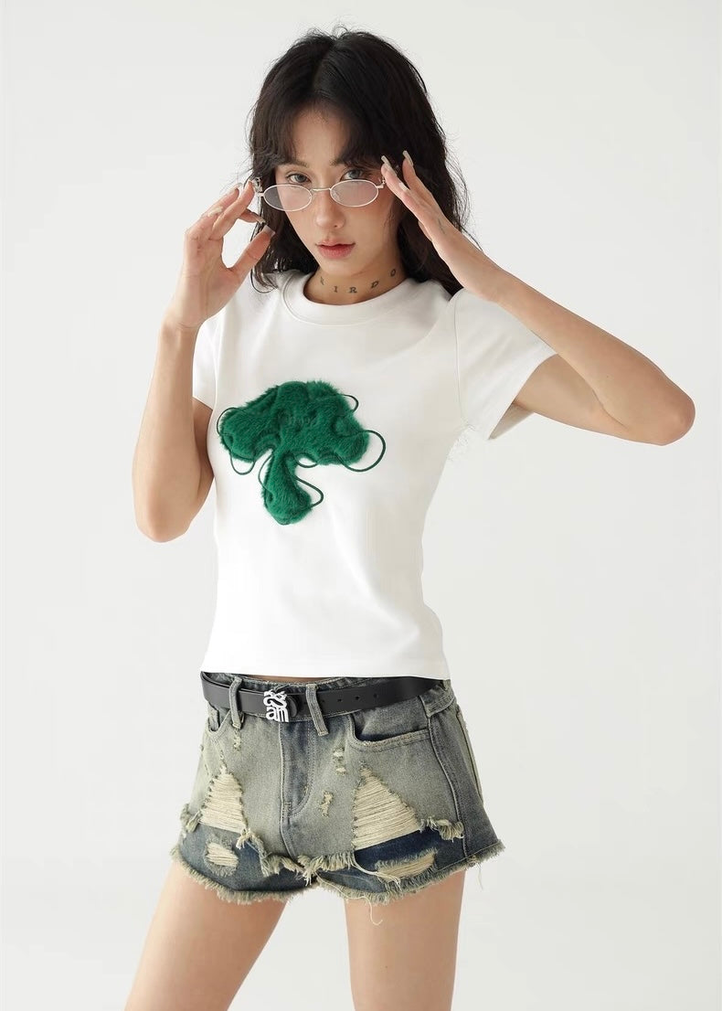 Fuzzy Mushroom T-shirt / AS1296