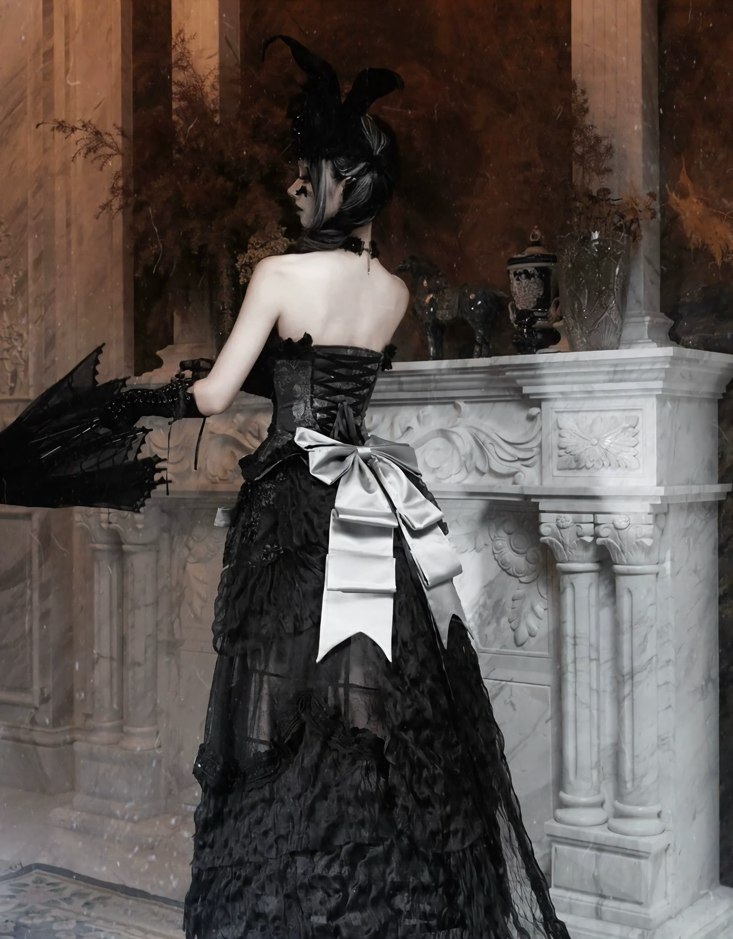 Gothic Long Tailored Skirt & Petti Coat / NC07