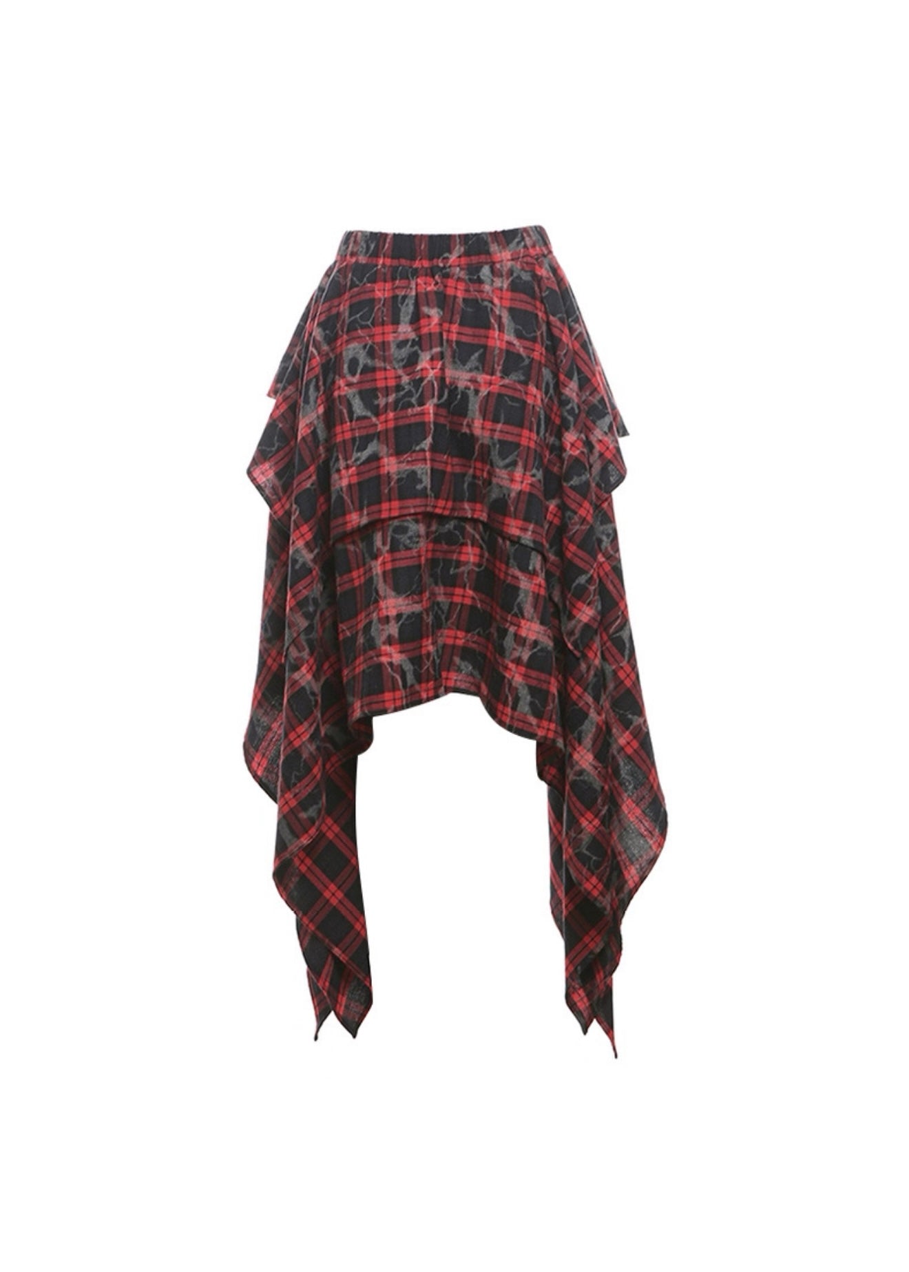 チェック柄イレギュラースカート / VO1164