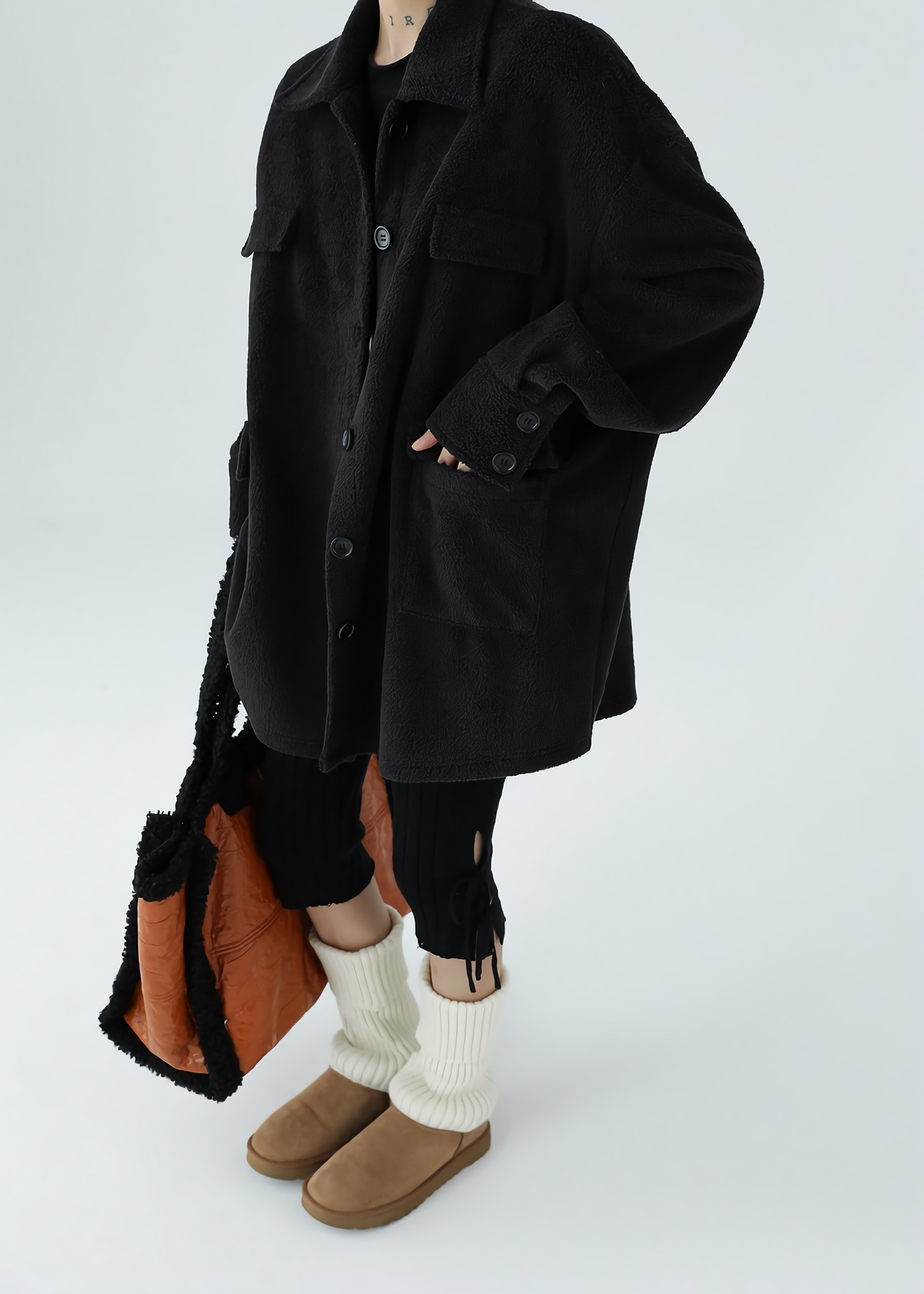retro street black jacket / AS1137 