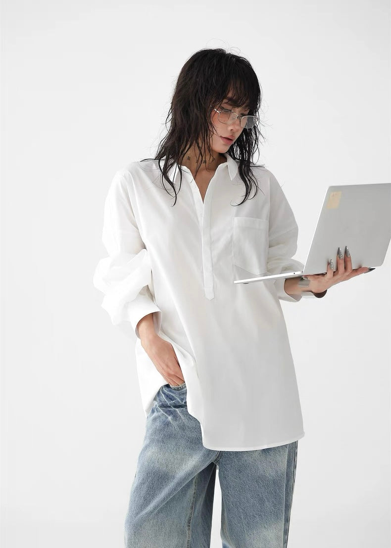 Loose long sleeve pullover / AS1297