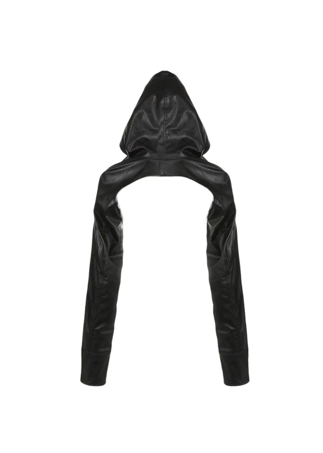 フード付きPUレザーアームジャケット / VO1245