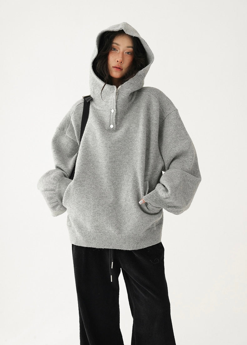 turtleneck pullover hoodie / AS1183 
