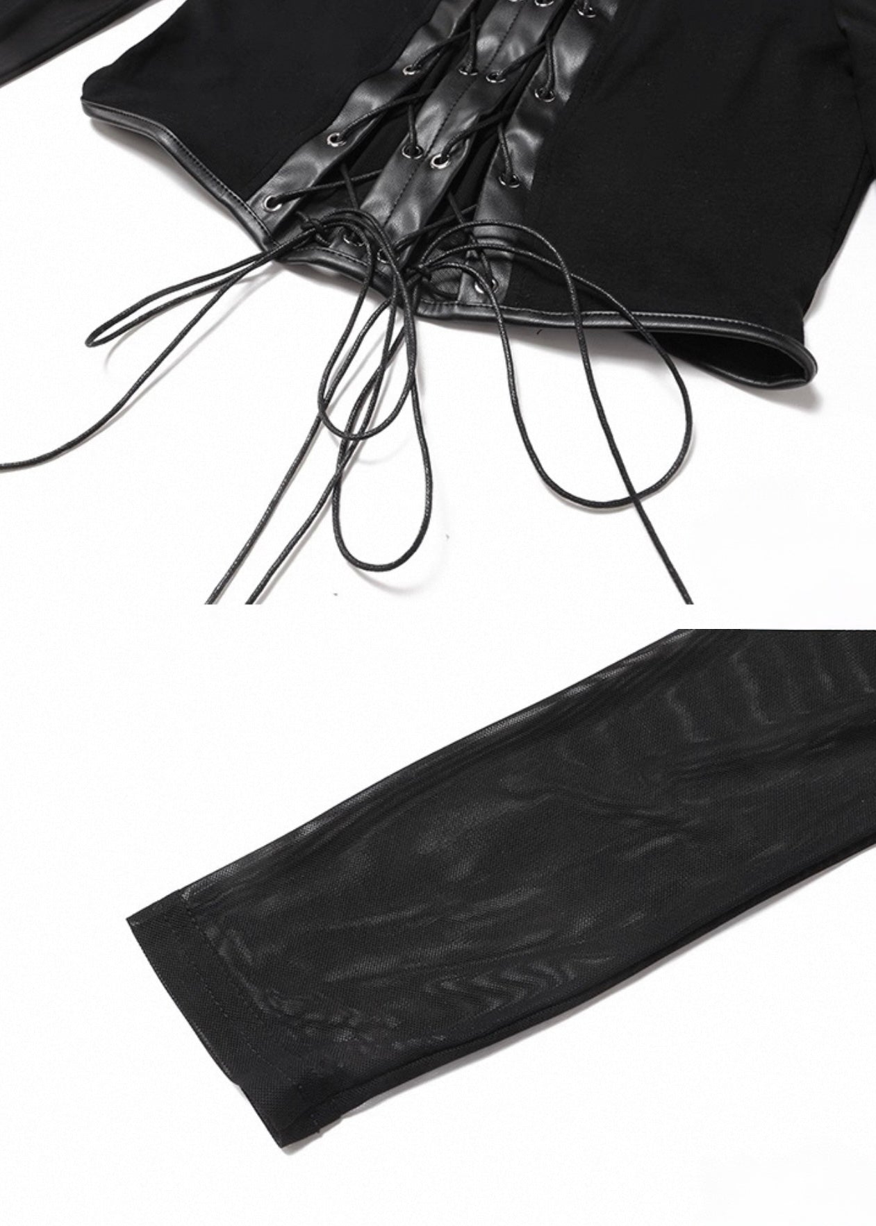 ゴシックレースアップトップス / VO1162