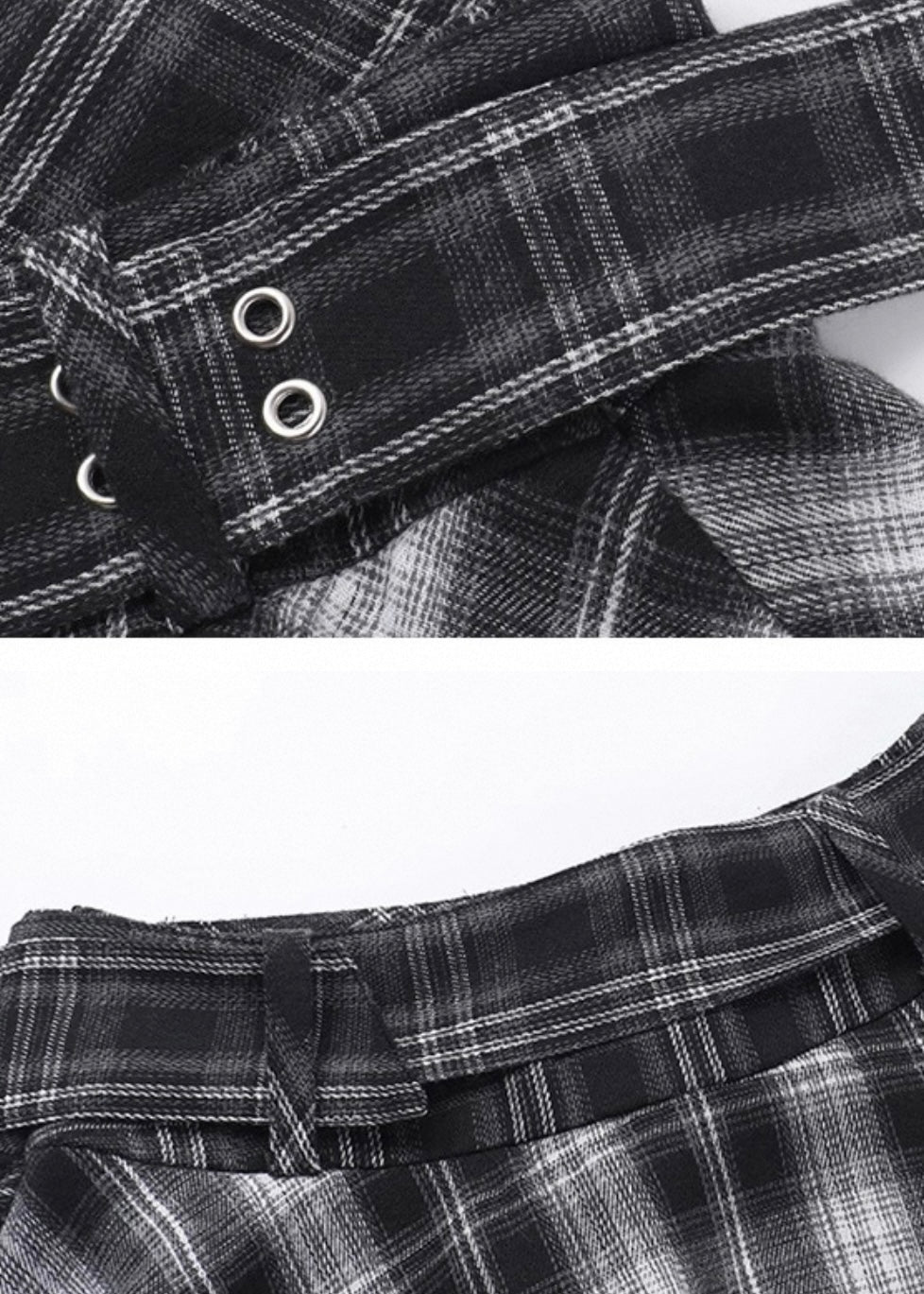 チェック柄イレギュラースカート / VO1230