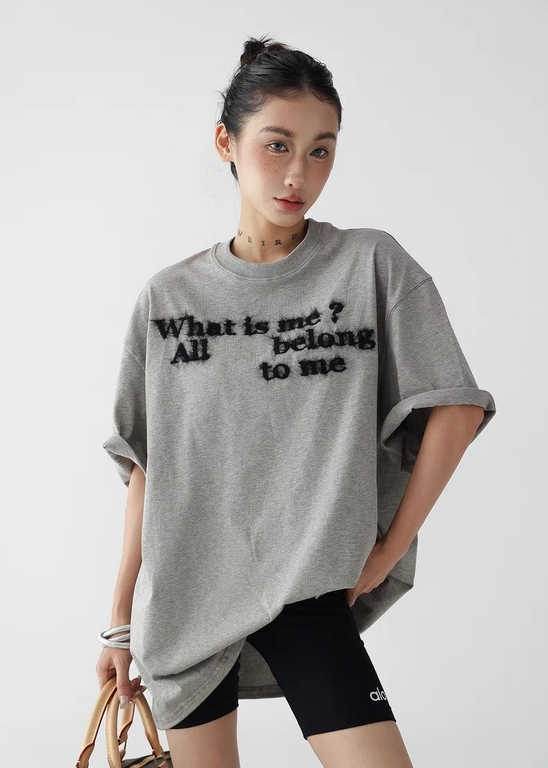 Loose casual round neck short sleeve T-shirt / AS1260