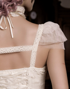 Cotton Love Bow Hollow Strap Dress / DR05